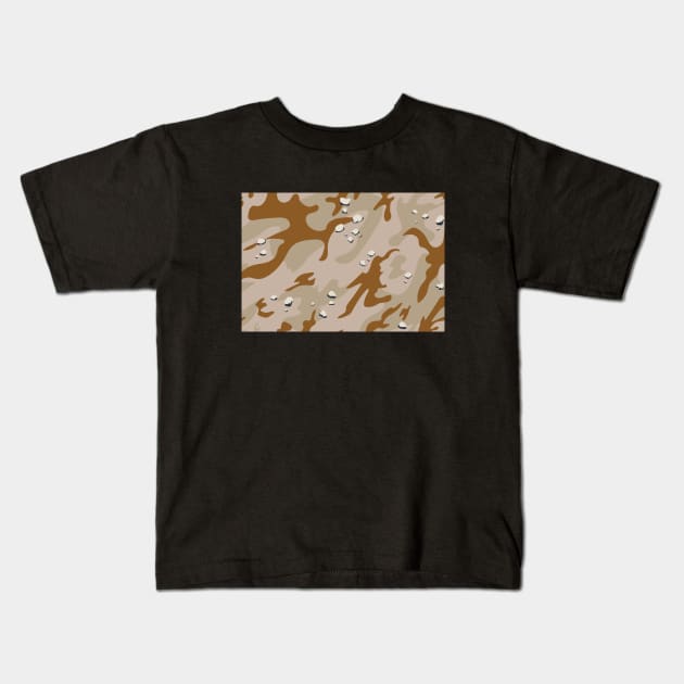 DESERT CAMO Kids T-Shirt by Bombastik